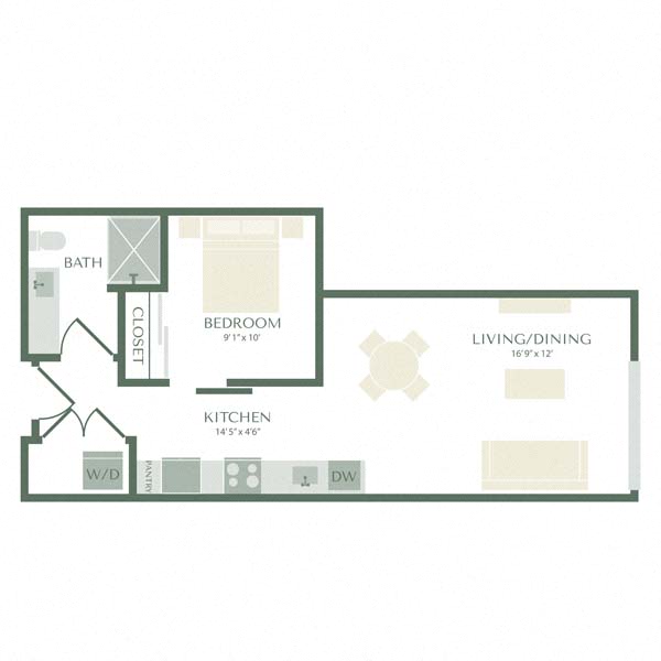 Floor plan layout diagram for UA3